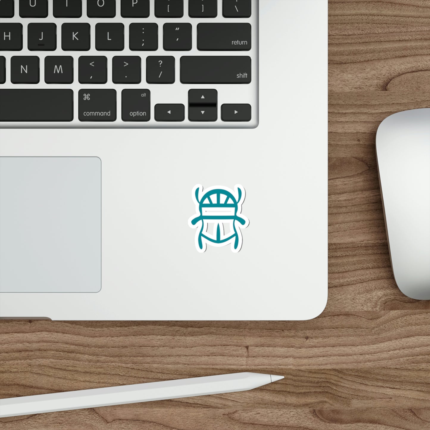 Teal Scarab Stickers