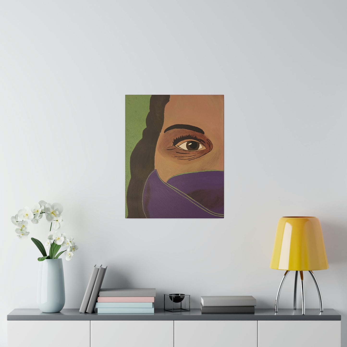 India: Print on Stretched Matte Canvas 0.75"