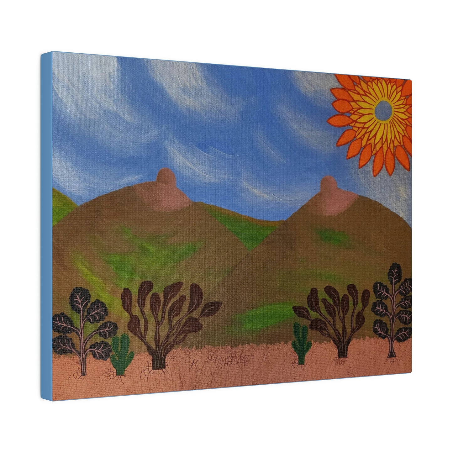 Mammary Mountains: Print on Stretched Matte Canvas 0.75"