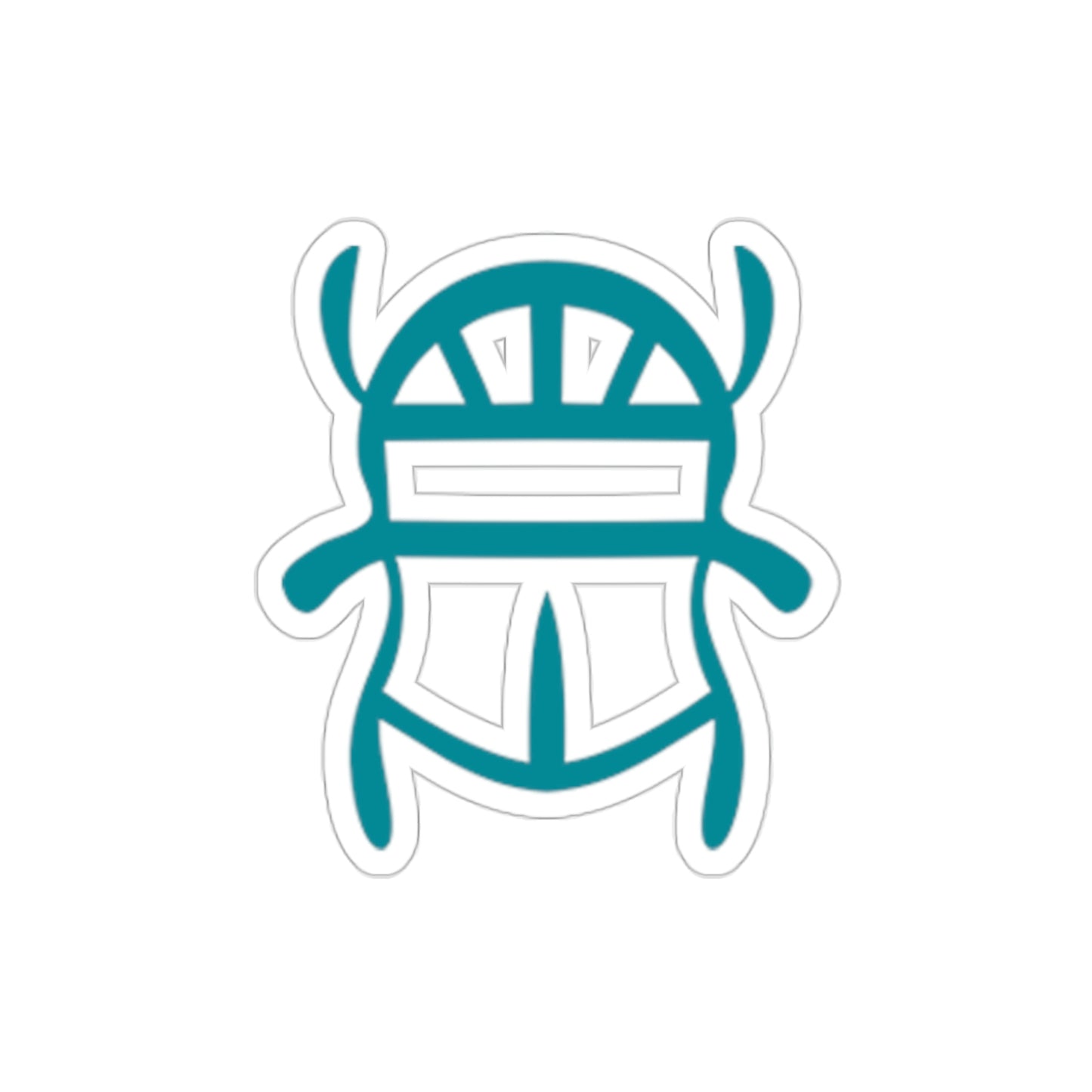 Teal Scarab Stickers