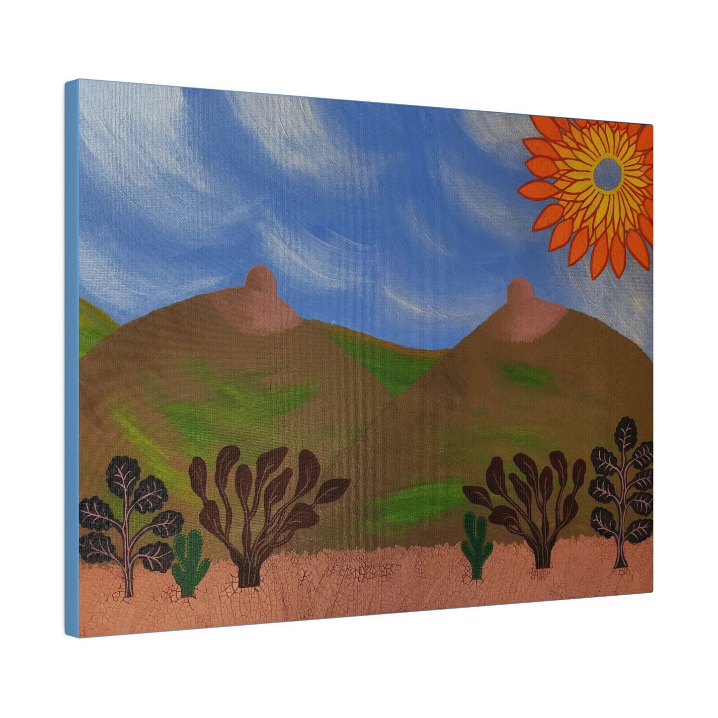 Mammary Mountains: Print on Stretched Matte Canvas 0.75"