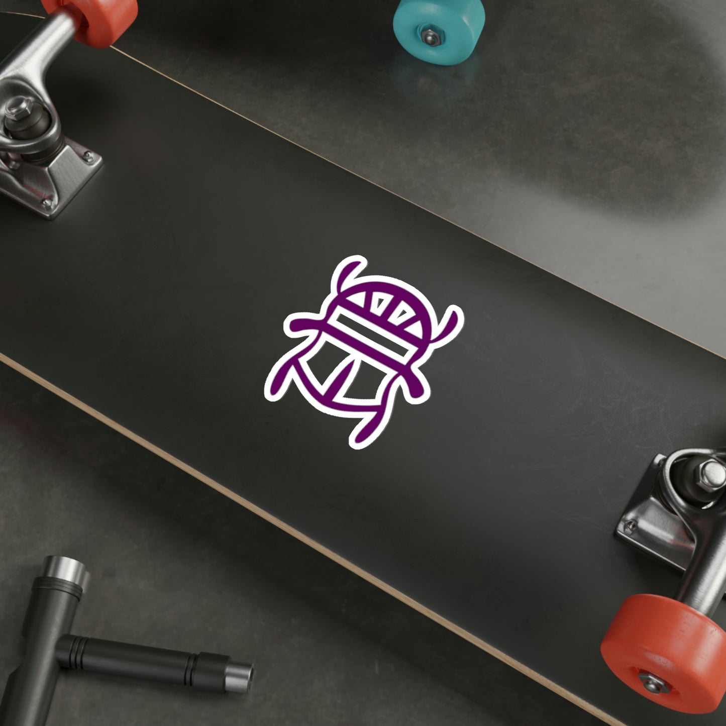 Purple Scarab Sticker