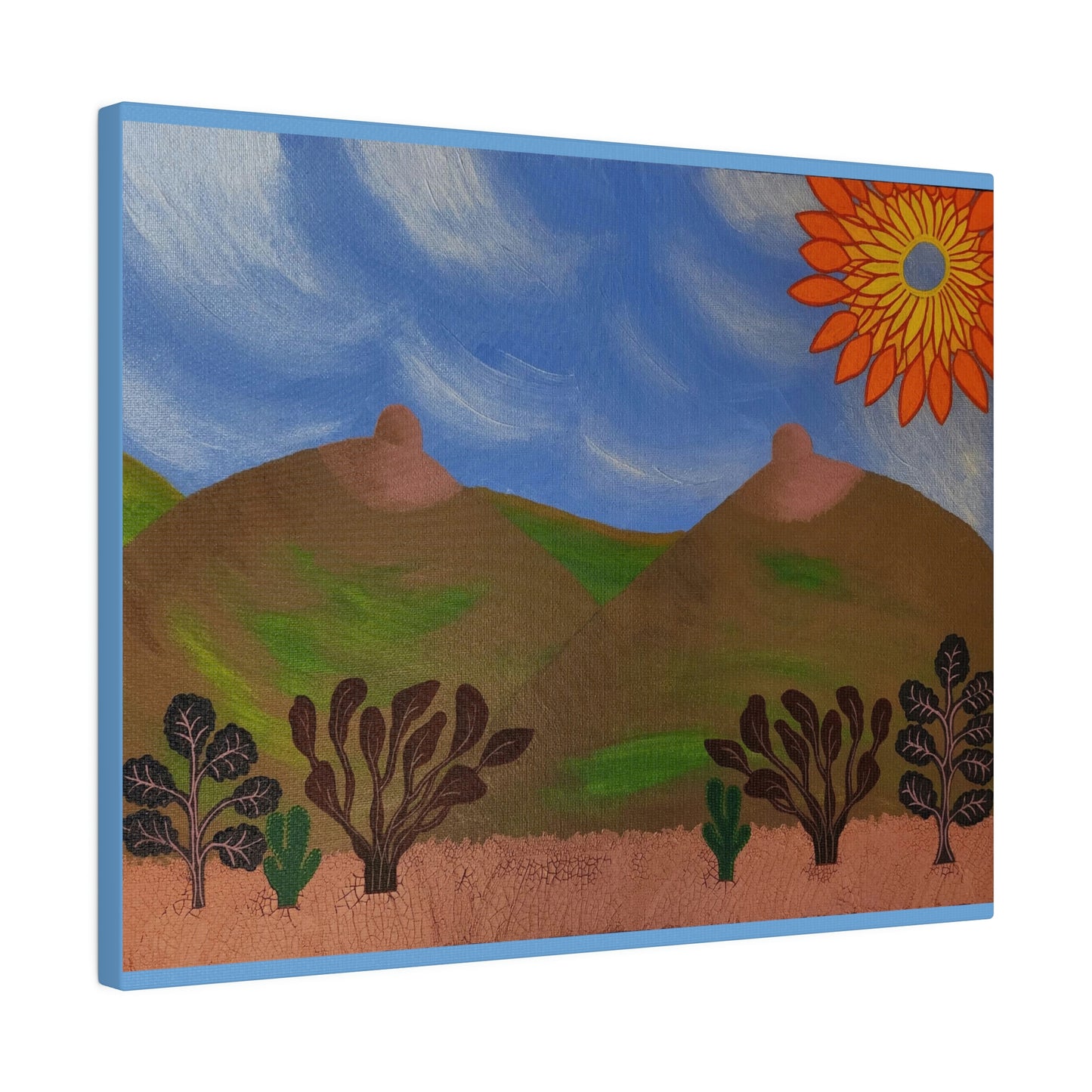 Mammary Mountains: Print on Stretched Matte Canvas 0.75"