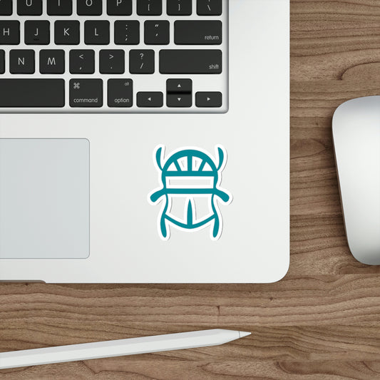 Teal Scarab Stickers