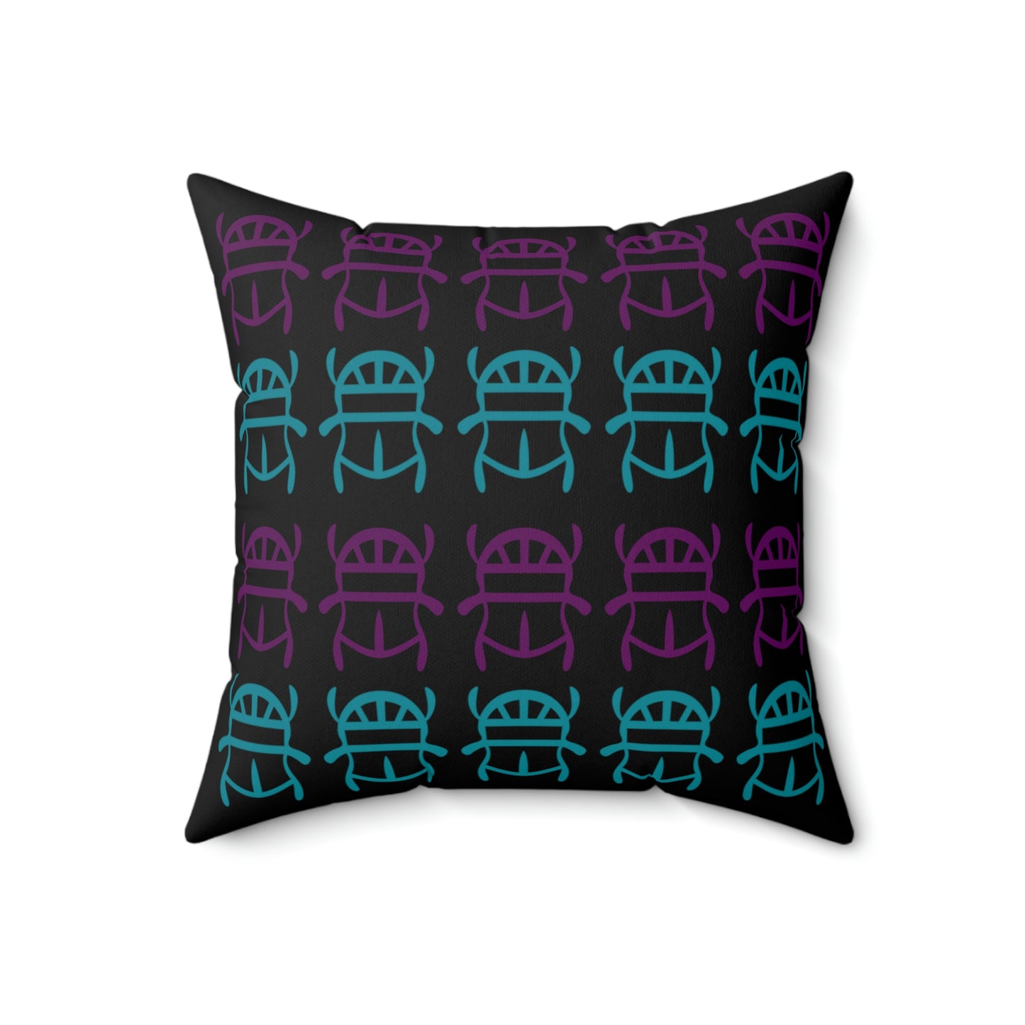 Scarab Polyester Square Pillow