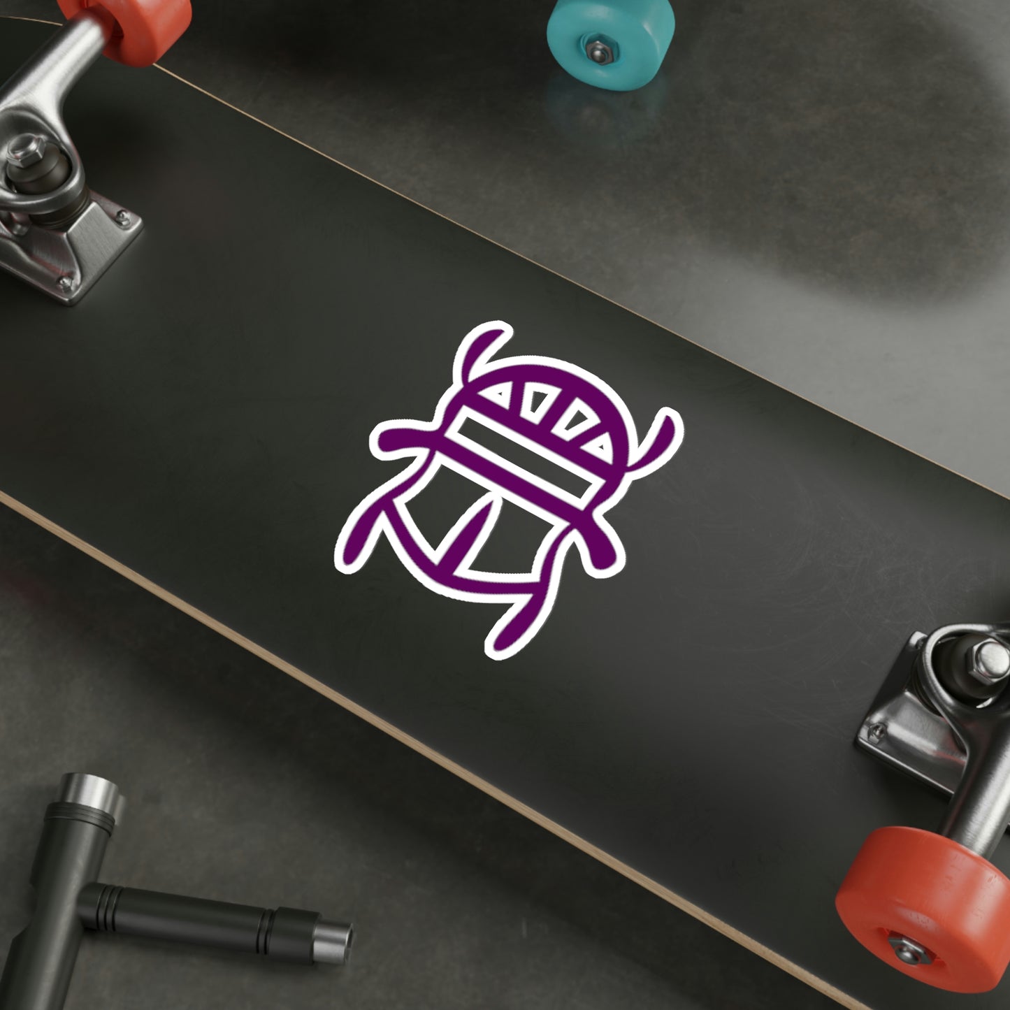 Purple Scarab Sticker