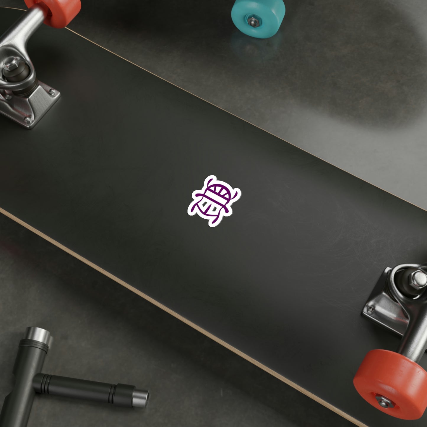 Purple Scarab Sticker