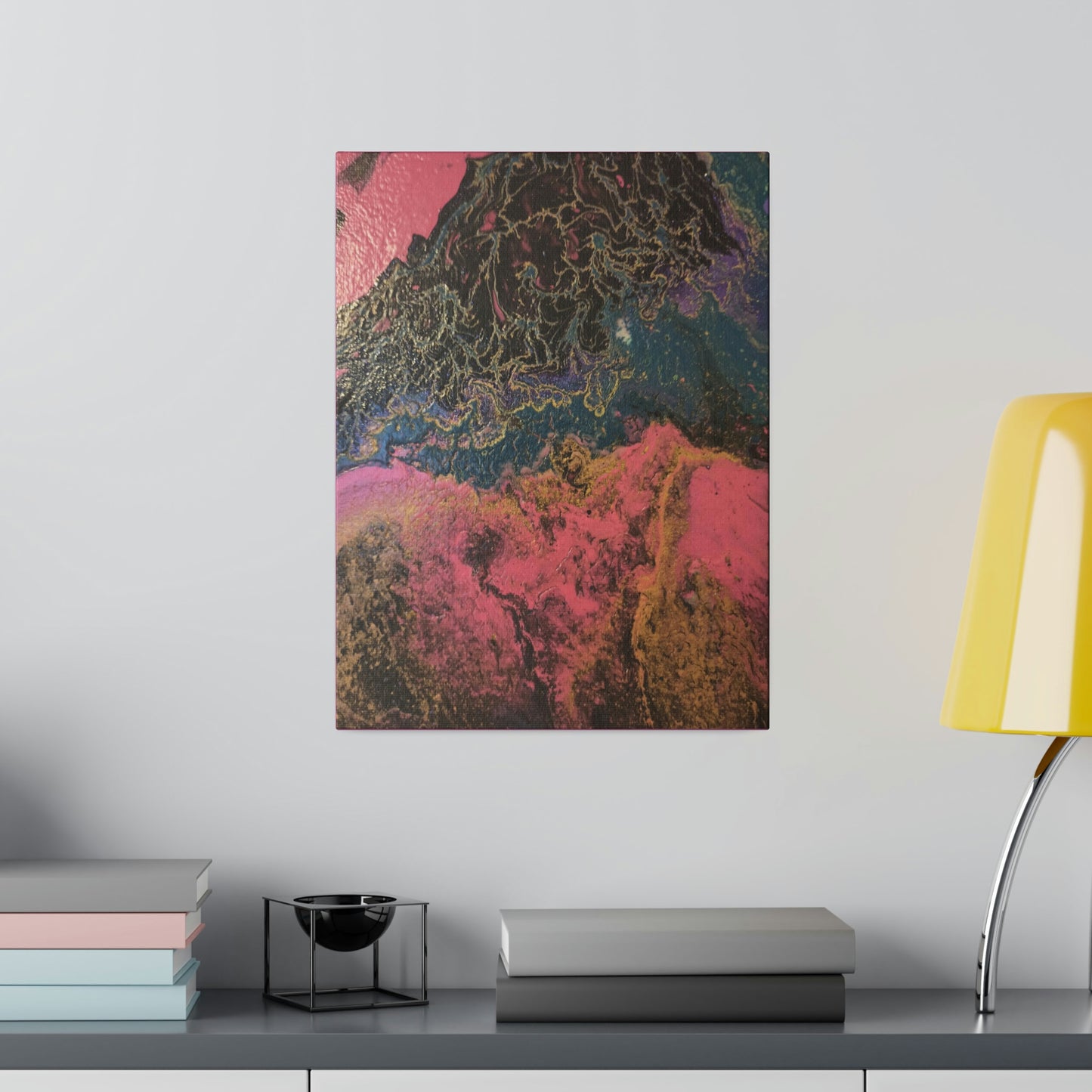 Geo Flow: Print on Stretched Matte Canvas 0.75"