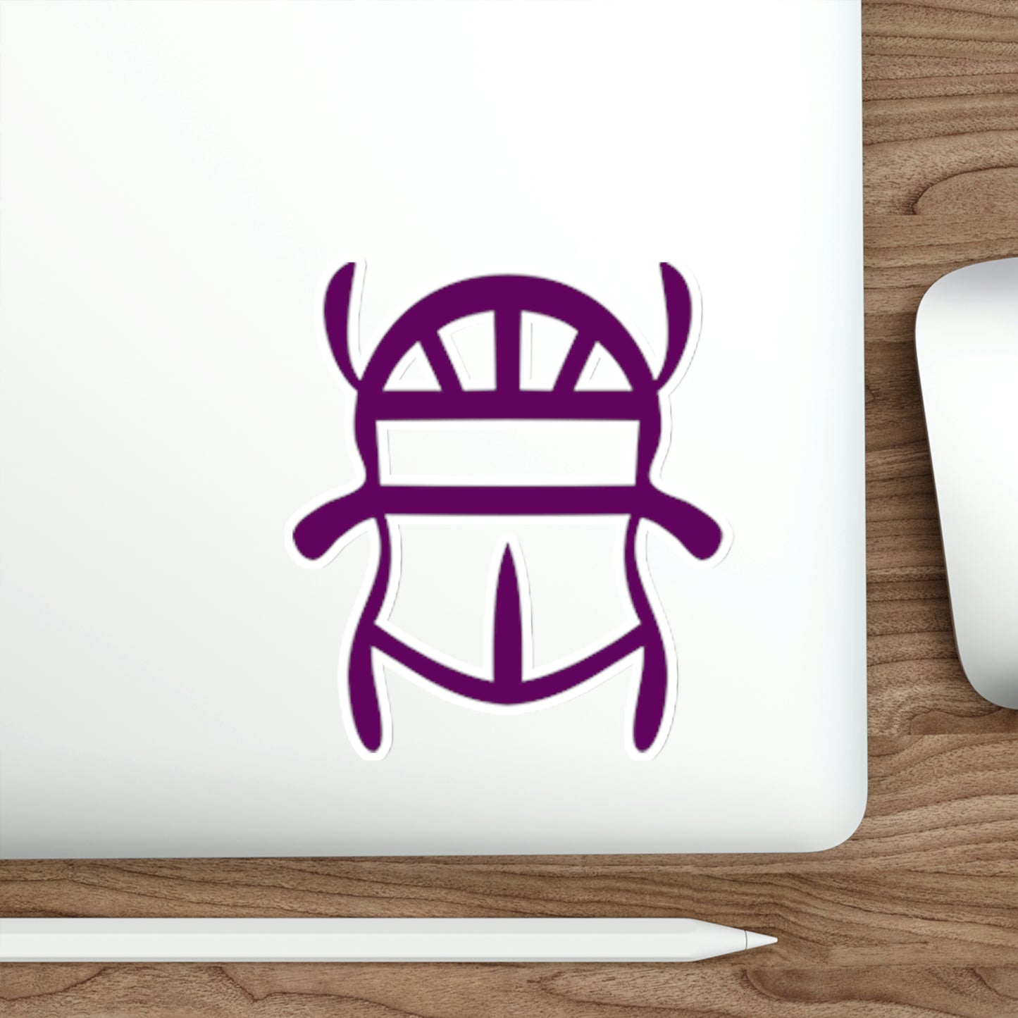 Purple Scarab Sticker