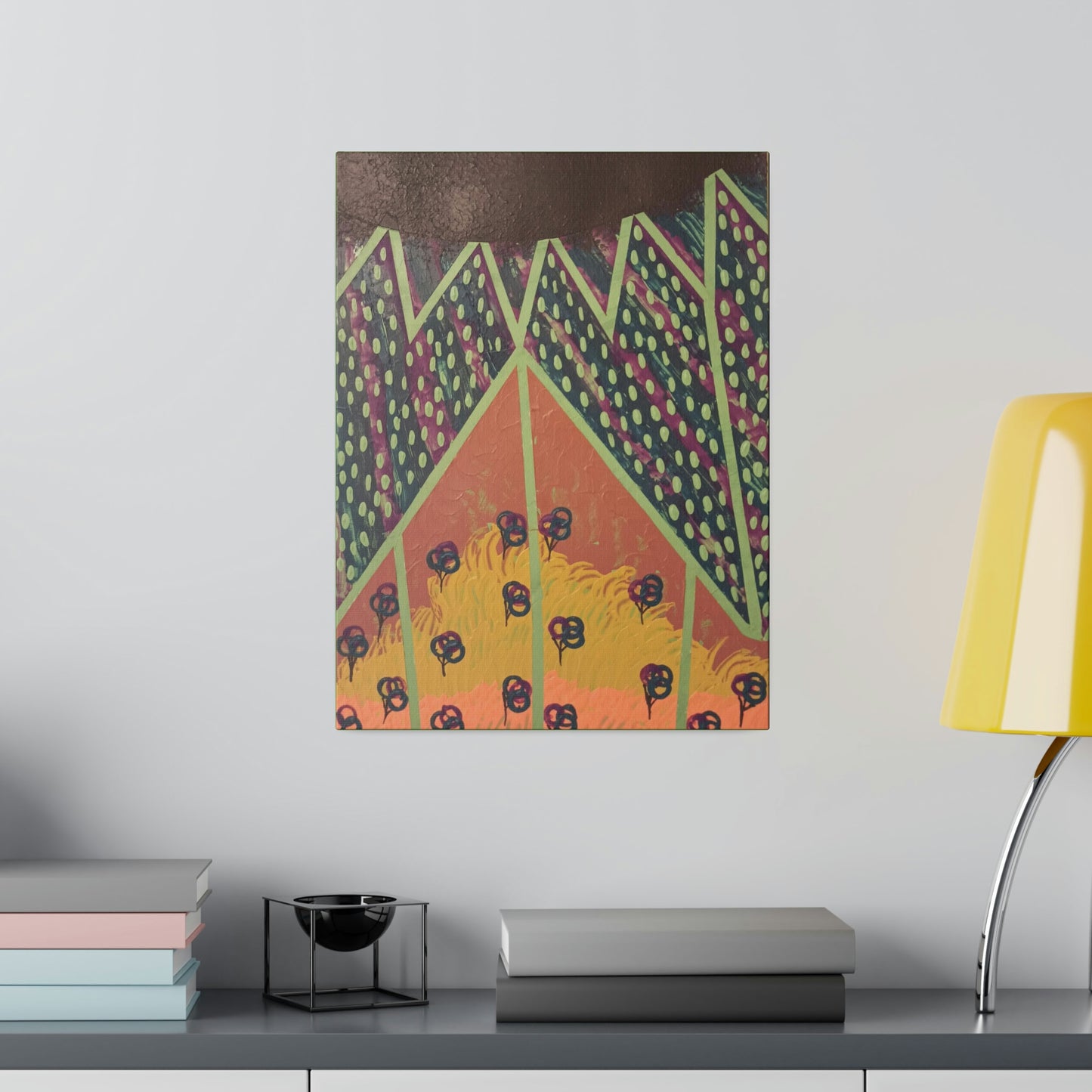 Mountaintop: Print on Stretched Matte Canvas, 0.75"