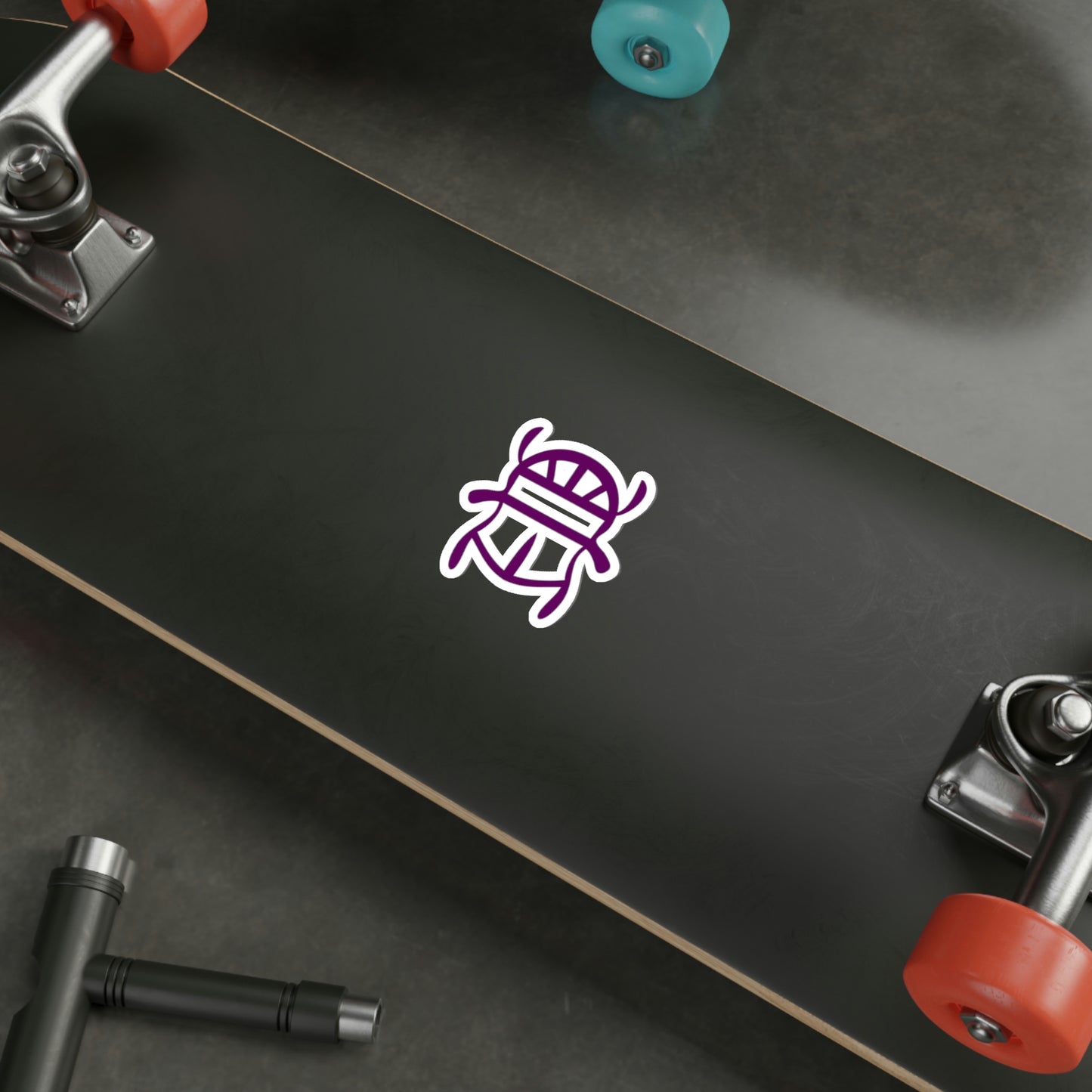 Purple Scarab Sticker