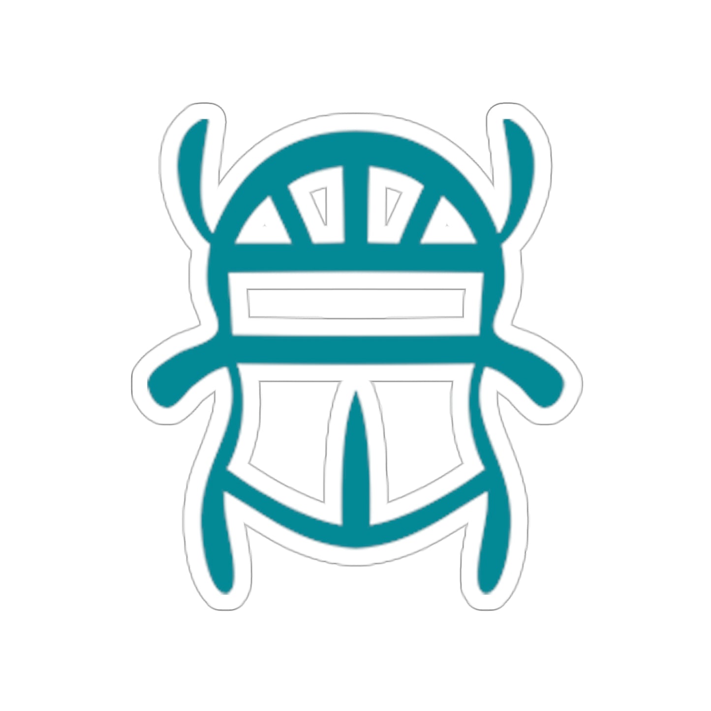 Teal Scarab Stickers