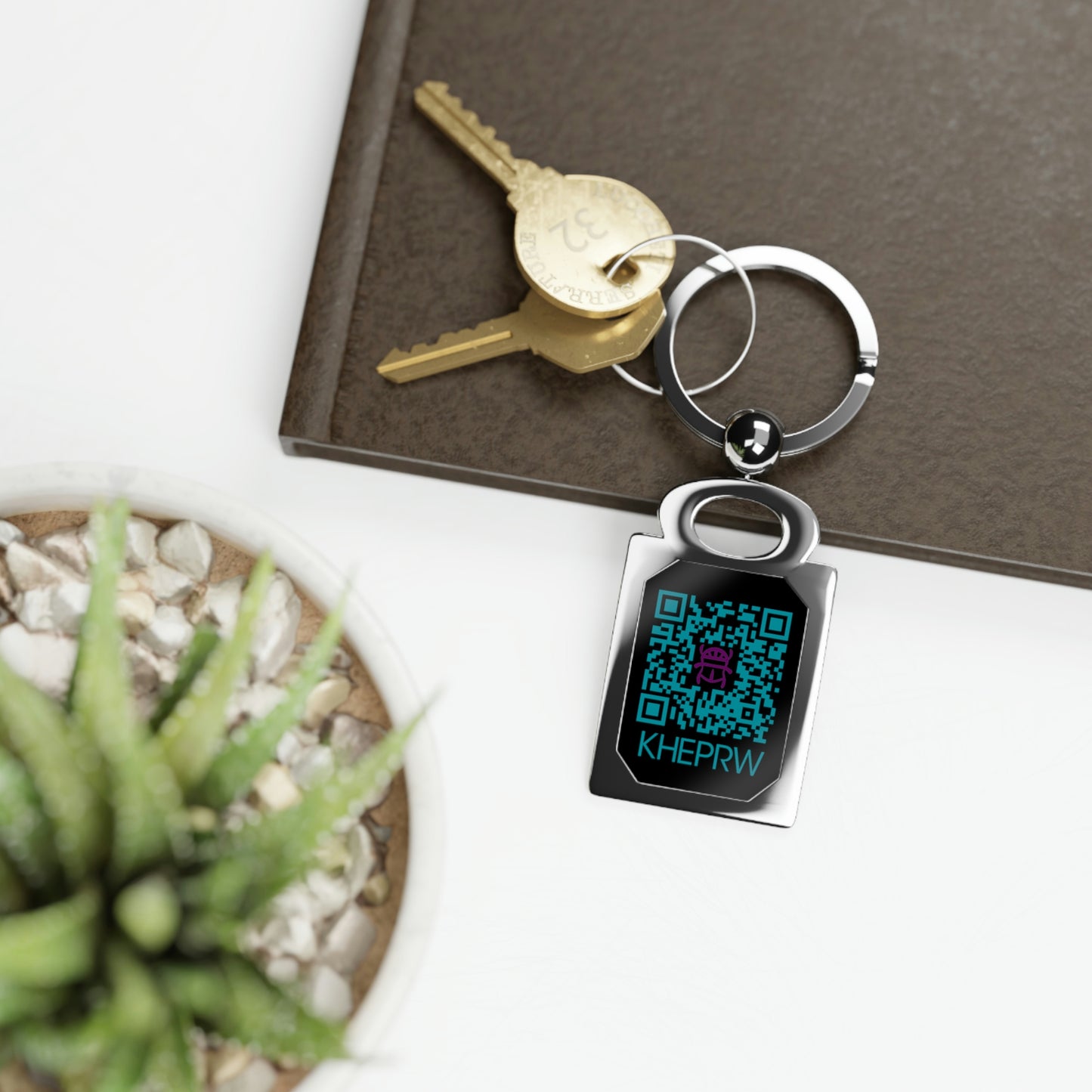 QR code Black Keyring