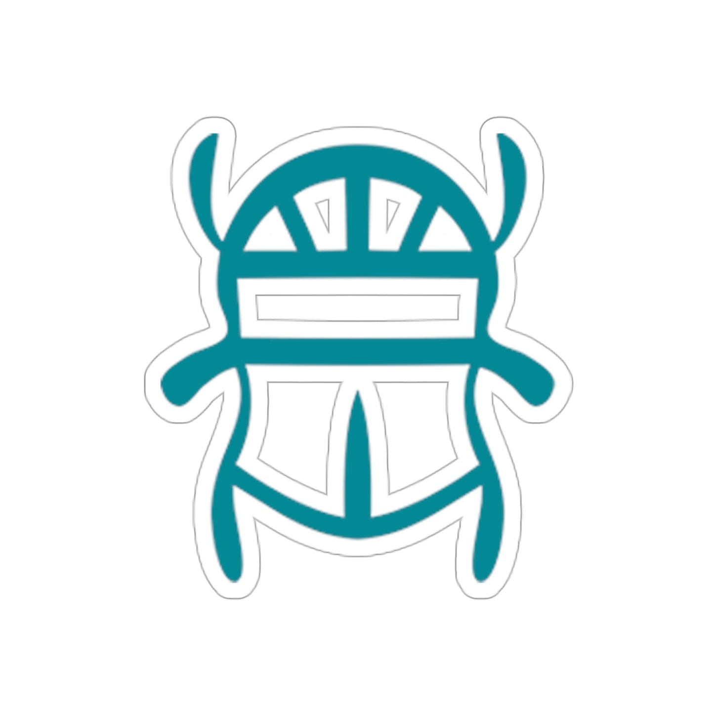 Teal Scarab Stickers