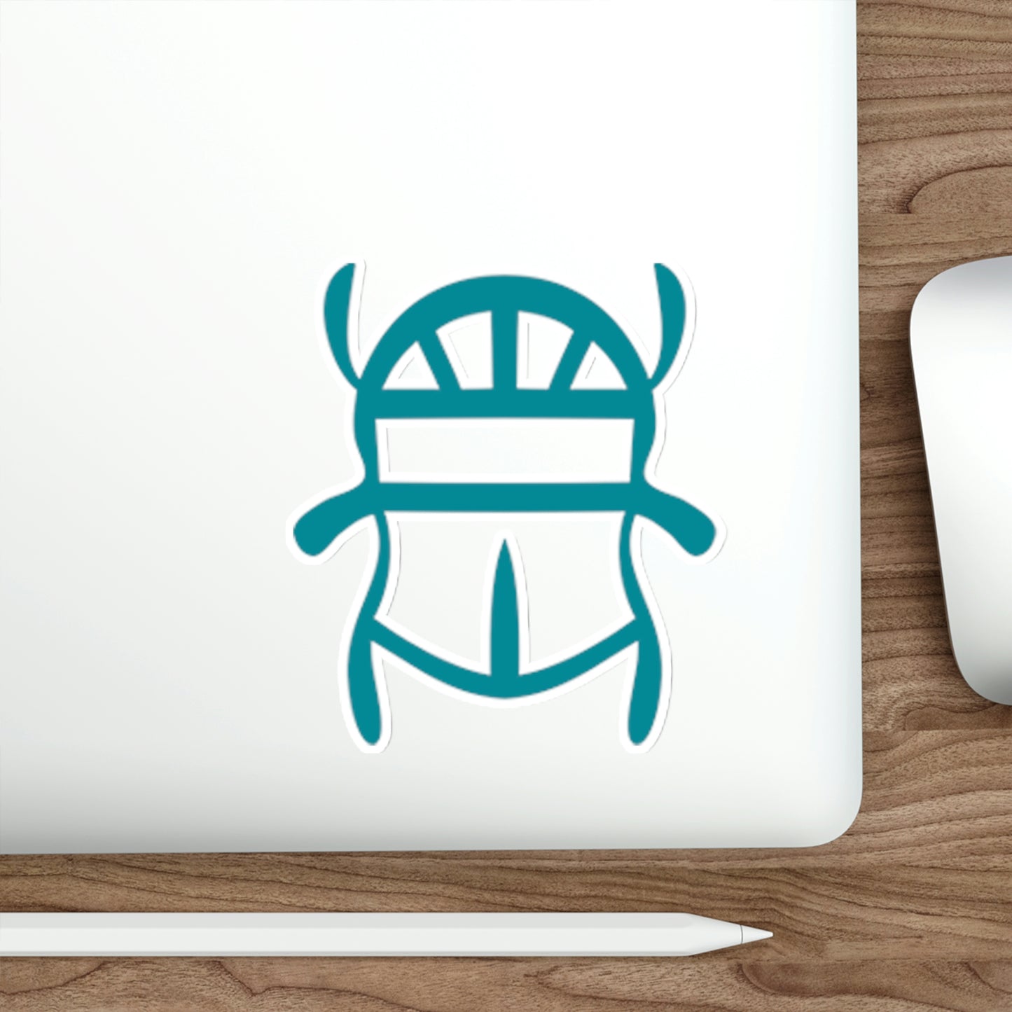 Teal Scarab Stickers