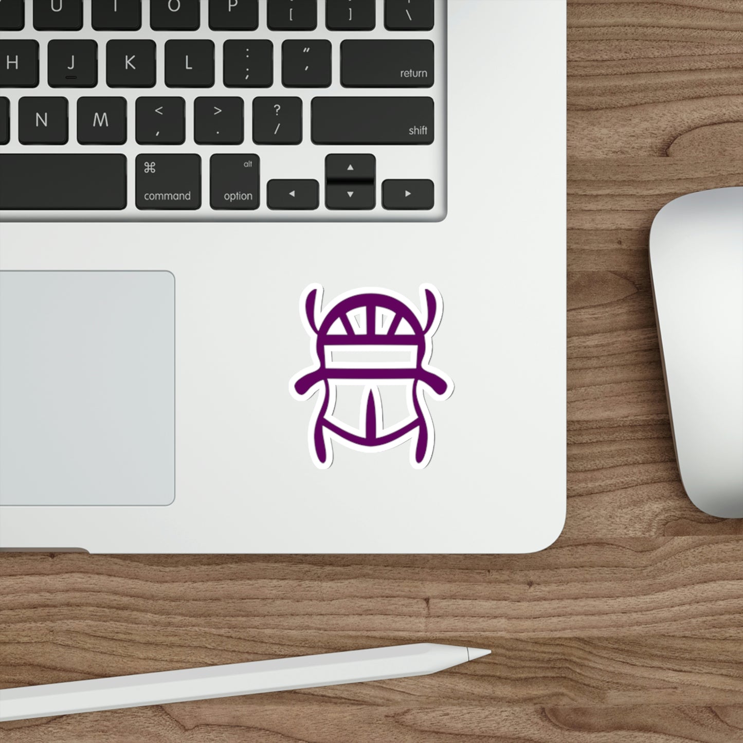 Purple Scarab Sticker