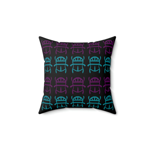 Scarab Polyester Square Pillow