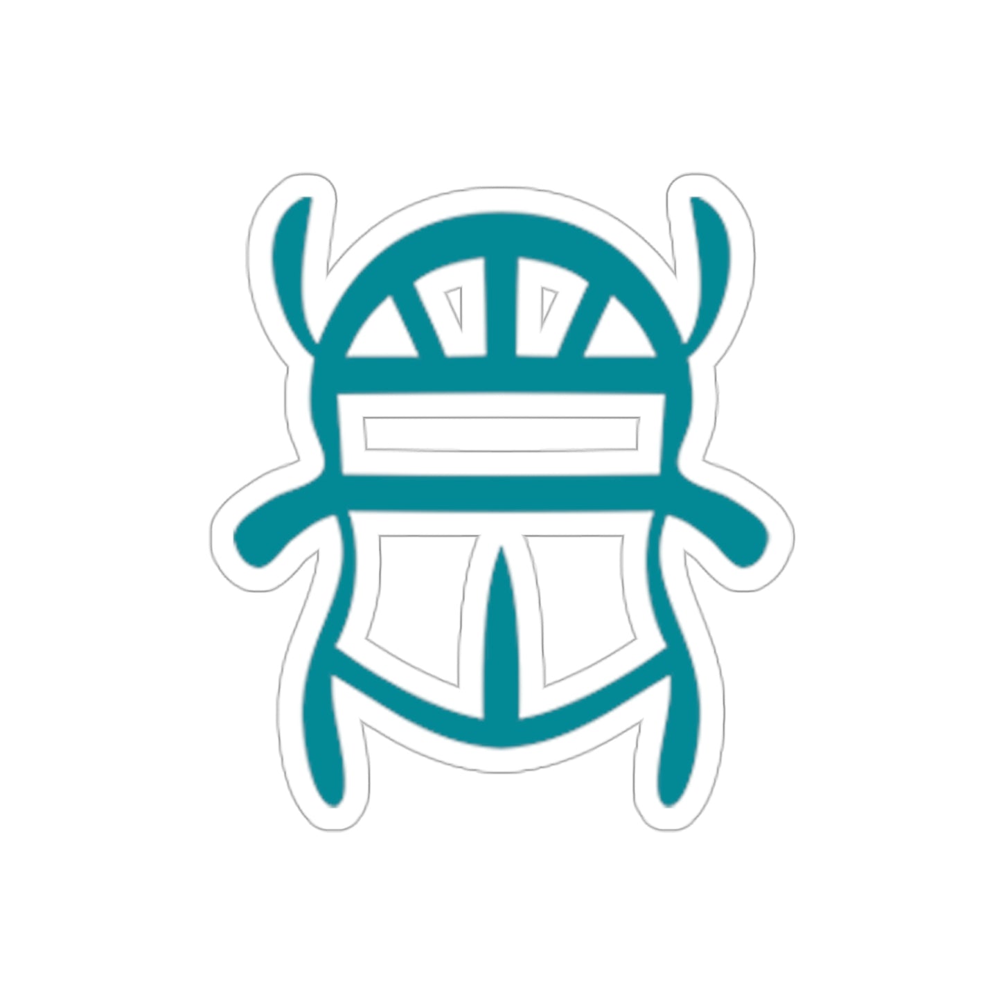 Teal Scarab Stickers