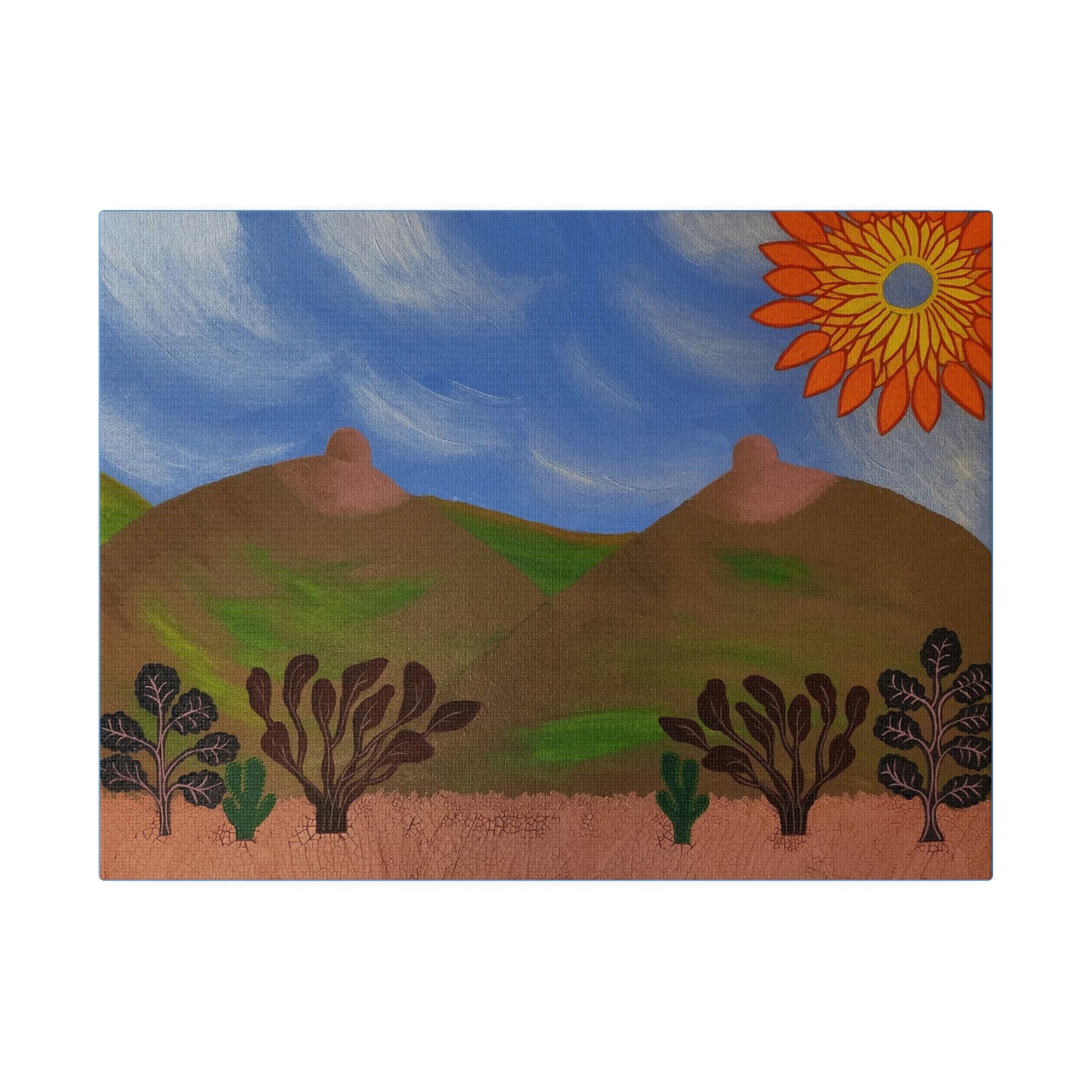 Mammary Mountains: Print on Stretched Matte Canvas 0.75"