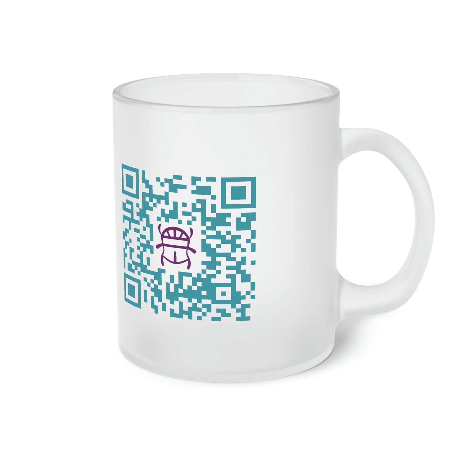 QR Code Frosted Glass Mug