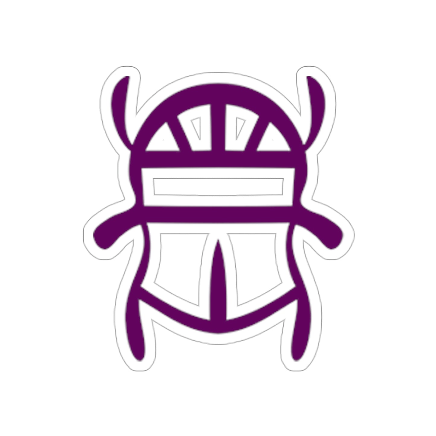 Purple Scarab Sticker