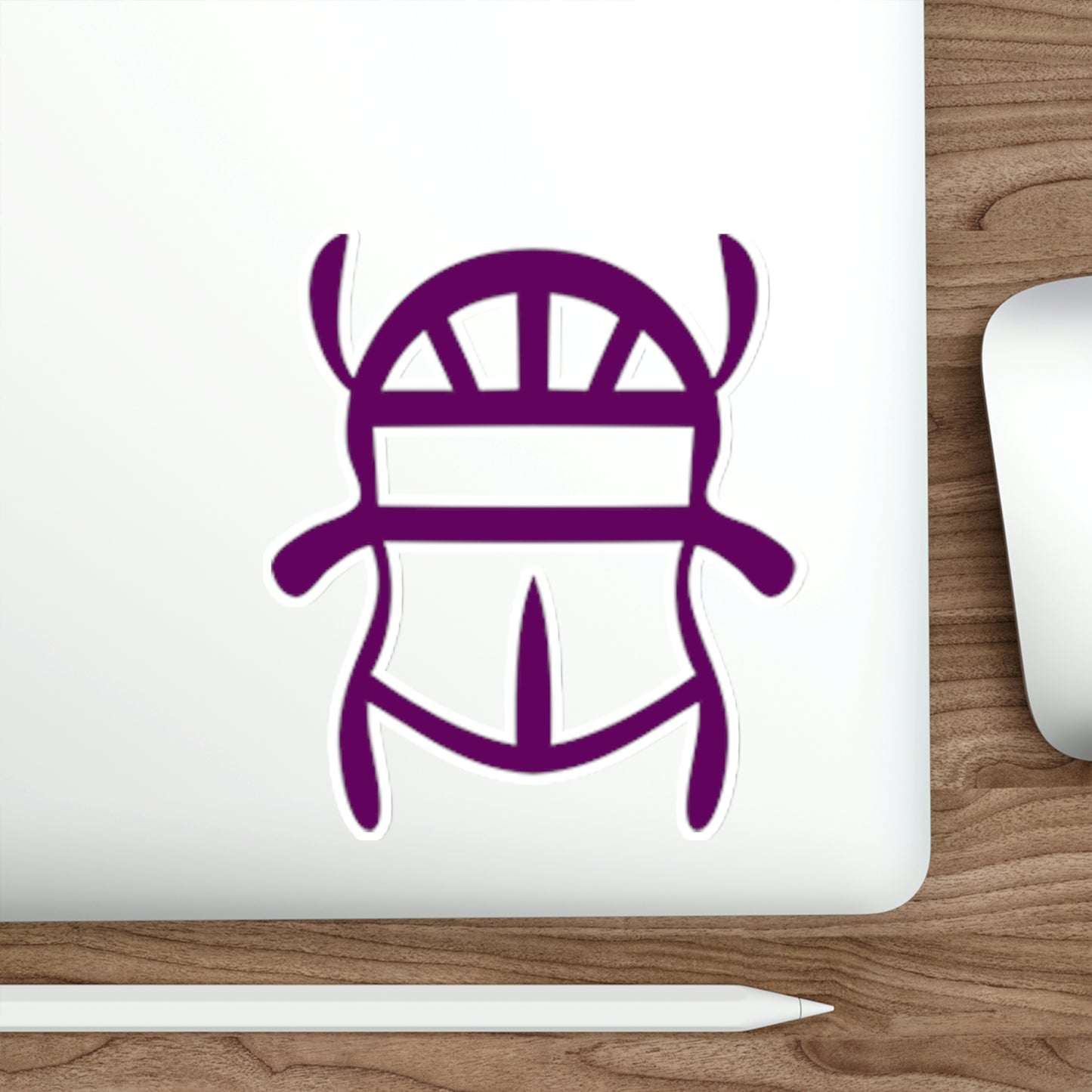 Purple Scarab Sticker