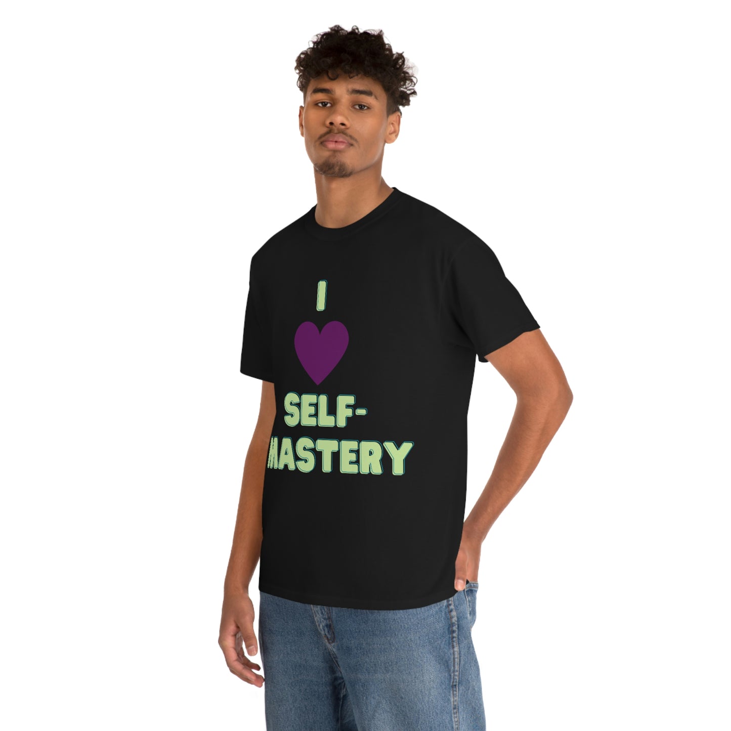 I Heart Self-Mastery heavy cotton tee