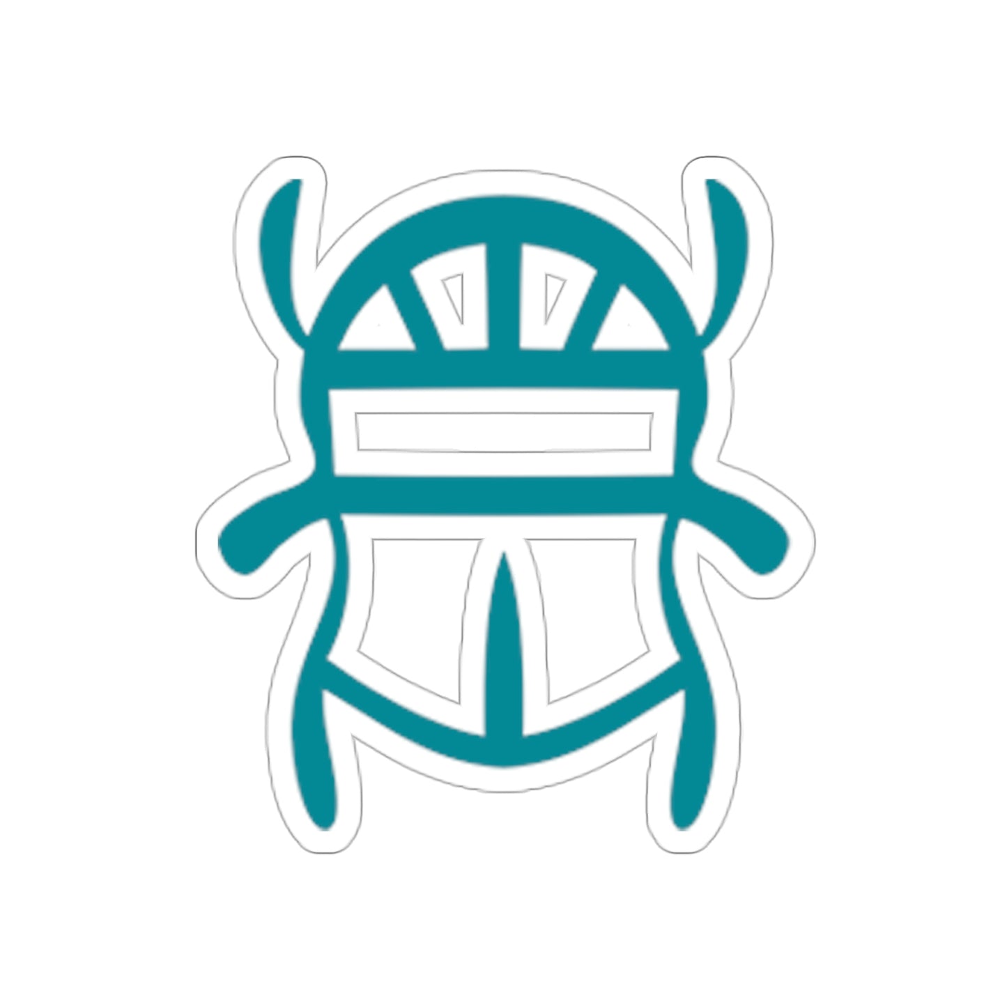 Teal Scarab Stickers