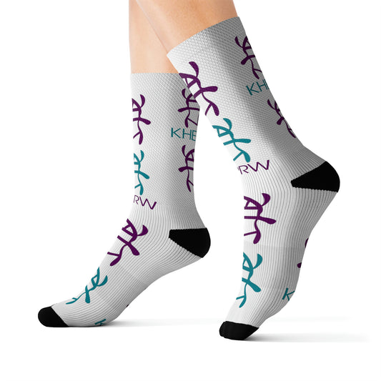 White Sublimation Socks