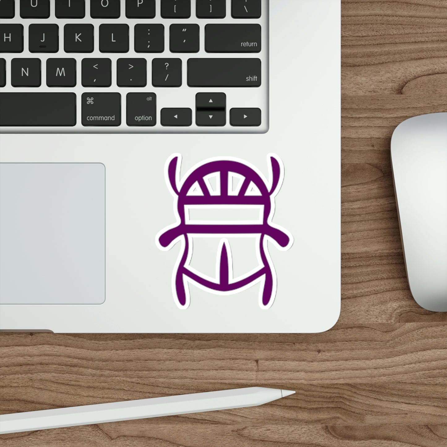 Purple Scarab Sticker