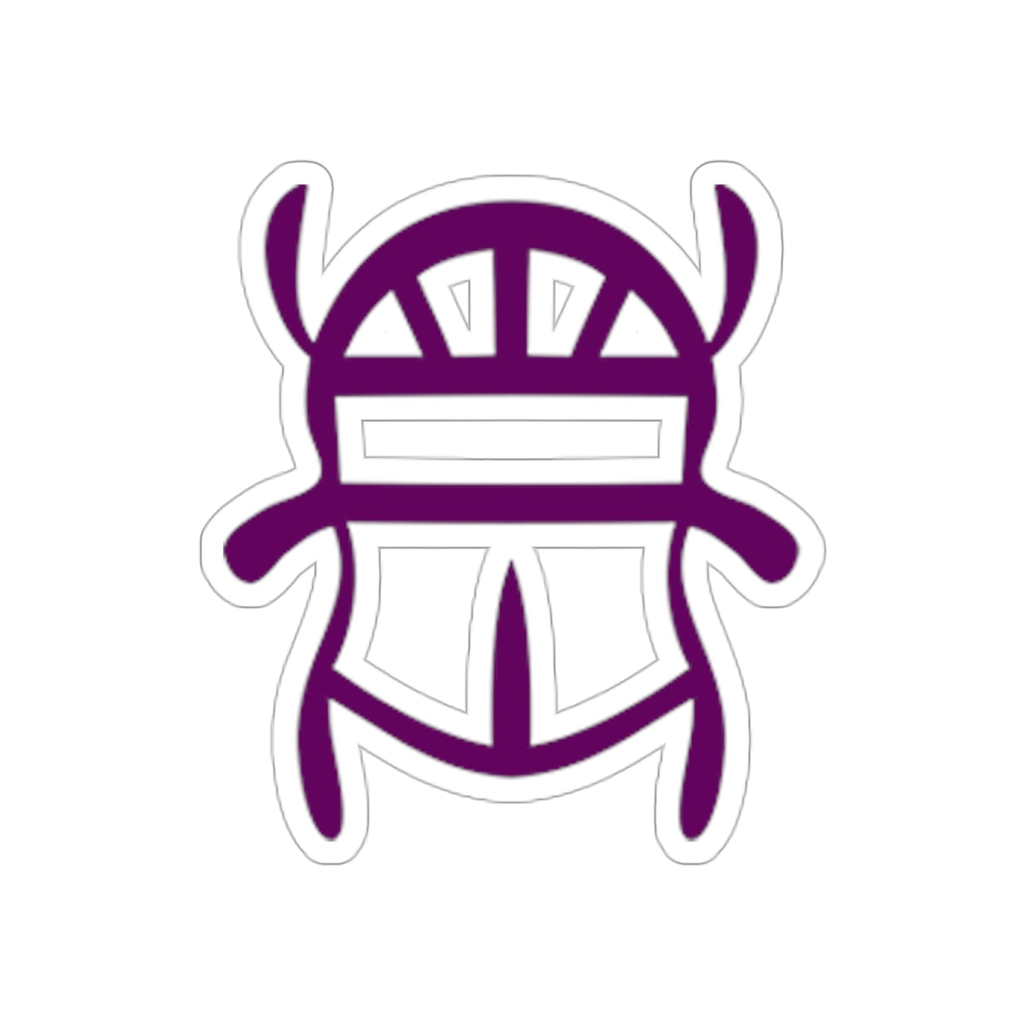 Purple Scarab Sticker