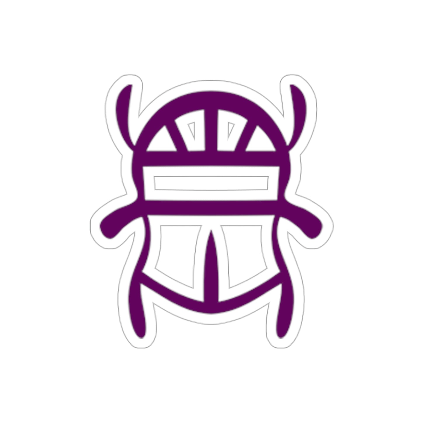 Purple Scarab Sticker