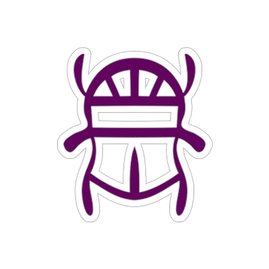 Purple Scarab Sticker