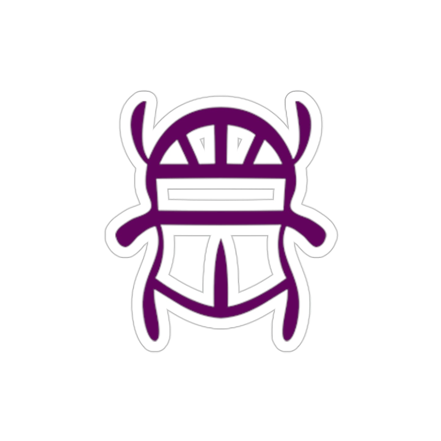 Purple Scarab Sticker