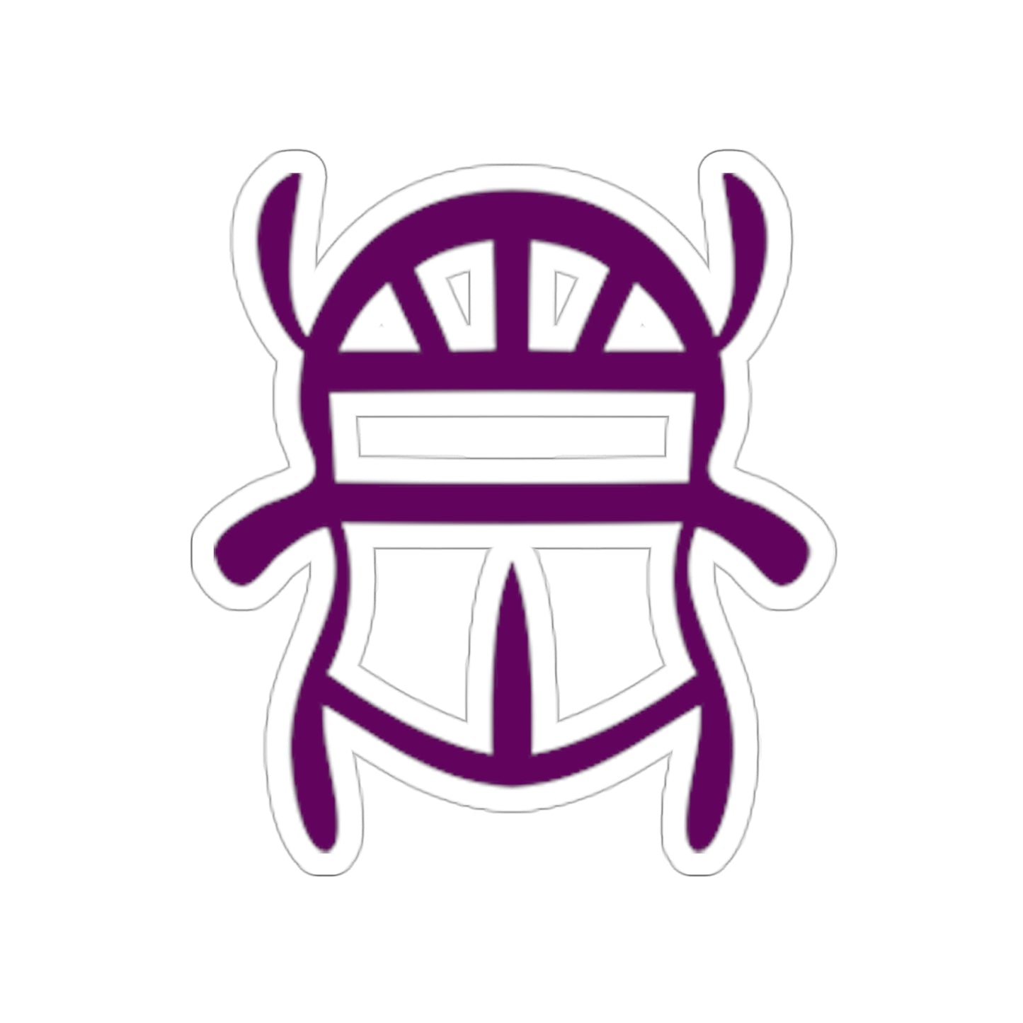 Purple Scarab Sticker