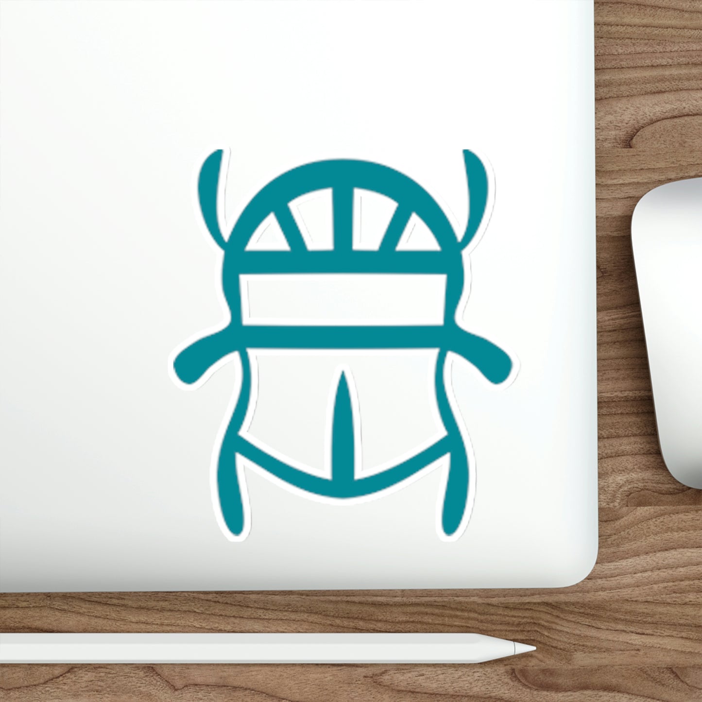 Teal Scarab Stickers